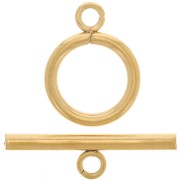 Chiusura a T di 14 mm per bracciale o collana in acciaio inossidabile 304L oro x1