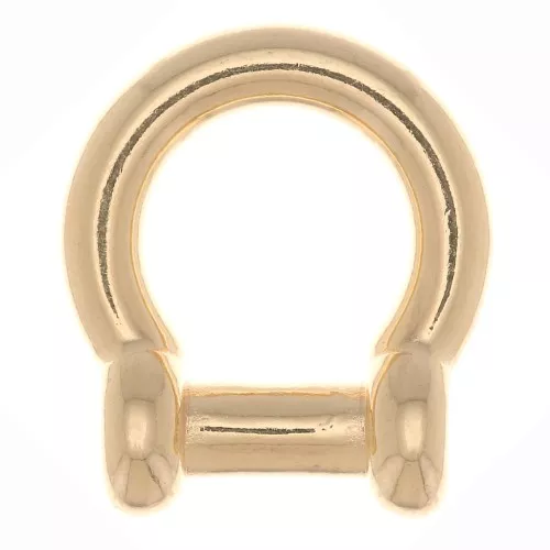 Pendente distanziatore stile manila 20x18 mm - Dorato con oro fino x1