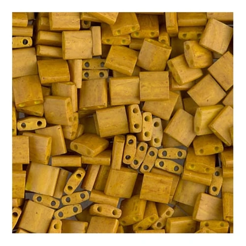 Miyuki Tila Beads 5x5x1.9 mm TL-2312 - Mat Op Mustard x10g