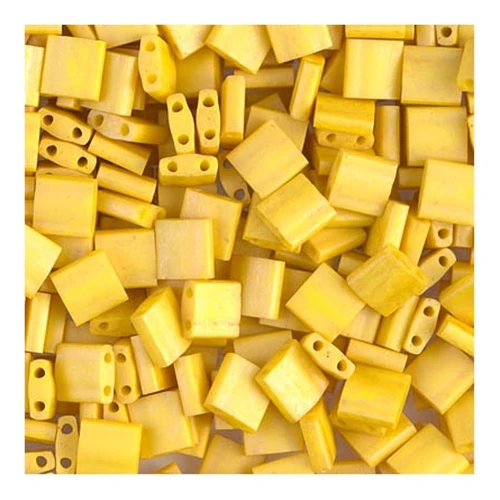 Miyuki Tila Beads 5x5x1.9 mm TL-2311 - Mat Op Canary x10g