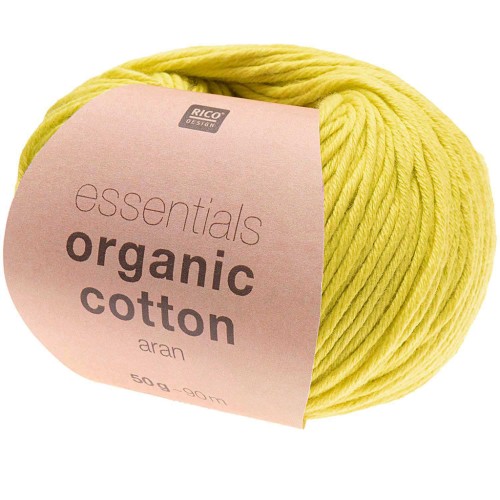 Essentials Organic Cotton Aran - Pistacchio x 50g