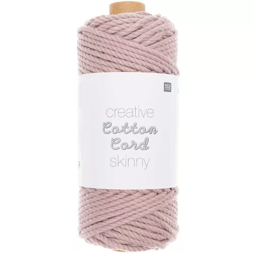 Bobina di corda di cotone per macramè da 3mm - Skinny Marrone x 55m