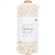 Bobina di corda di cotone Macramé 3mm Skinny Ecru x 55m