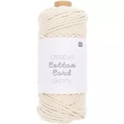 Bobina di corda di cotone Macramé 3mm Skinny Ecru x 55m