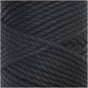 Bobina di corda di cotone Macramè 3mm Skinny Black x 55m