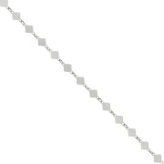 Catena maglia rombo 4 mm in argento 925 x50cm|raw }}