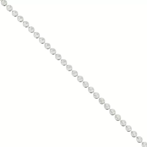 Catena rotonda striata 2,8 mm in argento 925 x50cm