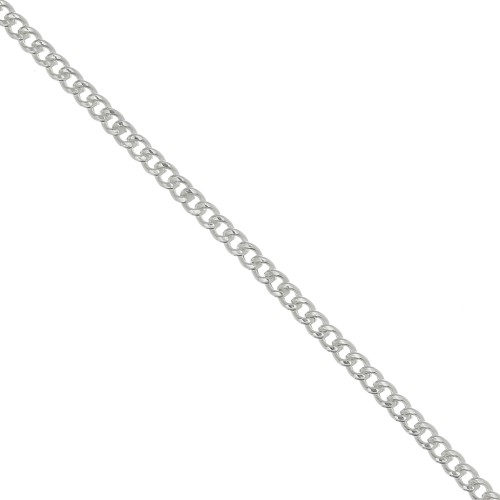 Catena maglia Gourmette 3 mm in Argento 925 x50cm