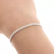 Catena maglia Gourmette 3 mm in Argento 925 x50cm