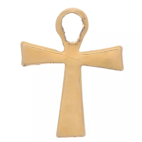 Mini ciondolo a forma di croce 8.5x6.5 mm - Gold filled x1
