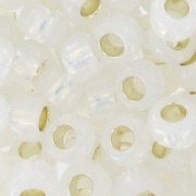 Rocaille Toho 8/0 TO8R2100 - Milky White Silver Lined|raw }}