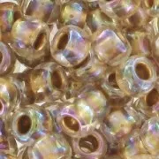 Rocaille Toho 8/0 TO8R994 - Gold Lined Rainbow Crystal x8g