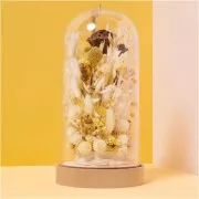 Lino giallo essiccato per composizione floreale x1 stelo