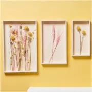 Lino giallo essiccato per composizione floreale x1 stelo