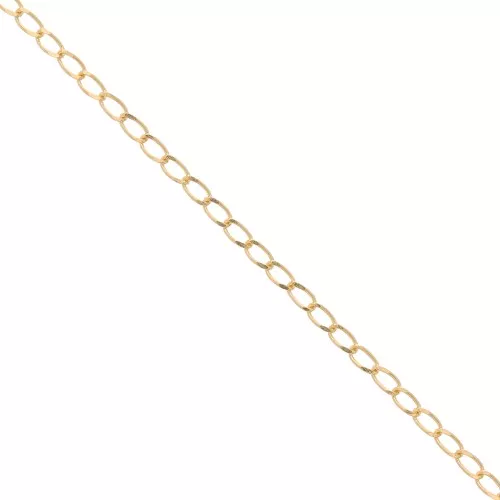 Catena maglia cavallo  mm. 2.5 Dorato con oro finox m. 1