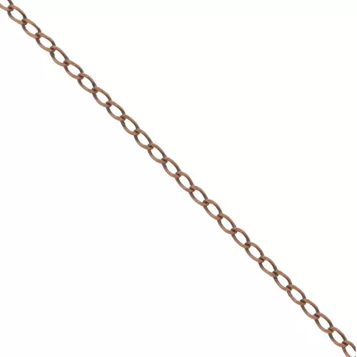 Catena A Barra Di Rame Da 50 Cm / 1 Metro (3,2 Piedi) Catena A Goccia In Foglia D'oro Per Cavigliera Gioielli Artigianali - Italia - Foto 7