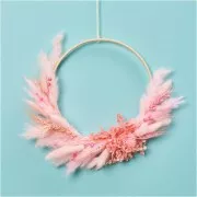 Lagurus essiccato - rosa - per composizione floreale x5 steli