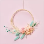 Lagurus essiccato - rosa - per composizione floreale x5 steli