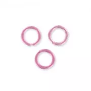 Anellini aperti Alluminio mm.  5x0.8 Light Rose x100