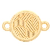 Distanziatore rotondo - Croce di benedizione 19x13 mm - placcato oro x1