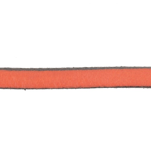 Laccetto cuoio mm. 5x2mm Arancio x30cm