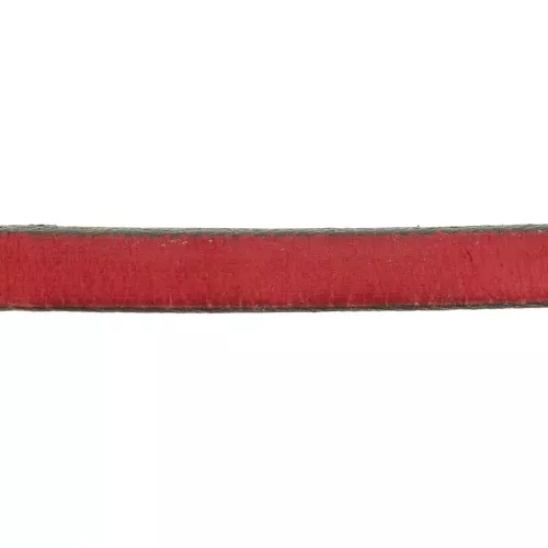 Laccetto cuoio mm. 5x2 Rosso x30cm