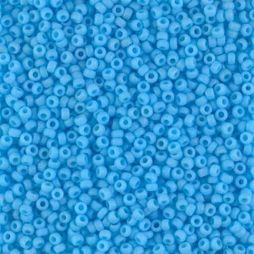 Rocaille Miyuki 11/0 413F -  Opaque Mat Blue Turquoise x8g