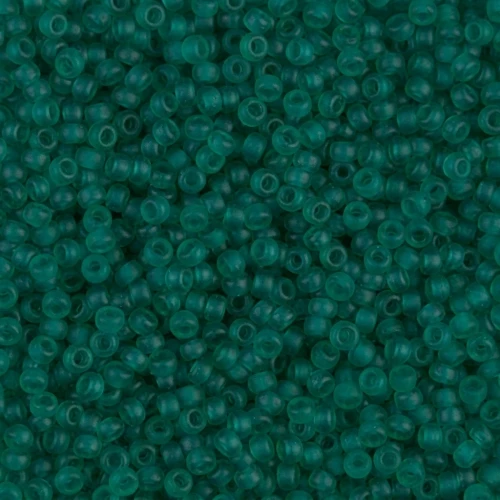 Rocaille Miyuki 11/0 147F -  Transparent Emerald Mat x8g