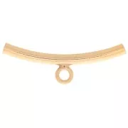Tubo con attacco per ciondolo 20x6 mm per cordone da 1,5 mm - Gold filled x1