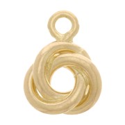Mini ciondolo 3 anelli intrecciati 6x5 mm - Gold filled x1