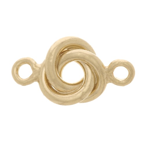 Distanziatore a 3 anelli interfogliati 8x4.5 mm - Gold filled x1