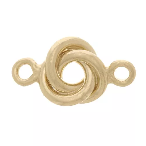 Distanziatore a 3 anelli interfogliati 8x4.5 mm - Gold filled x1