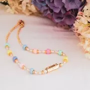 Perline con foro grande - Perline Pony - 9x6 mm Giallo x50