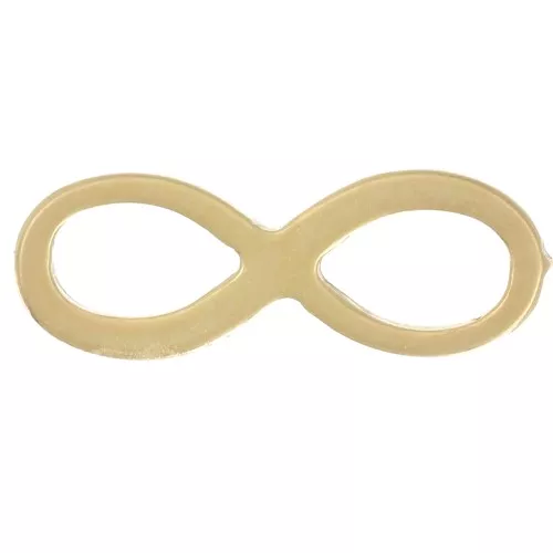Distanziatore infinito 12x4 mm - Argento 925 dorato x1