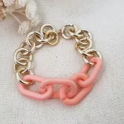 Collegamenti acrilici ovali 27X16 mm - Cielo blu opaco Mat x10