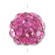 Tonda plastilina strass coreano mm.  8 Rosa x1|raw }}
