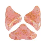 Perle in vetro Hélios® di Puca® 6x10 mm - Rose Opal Tweedy x10g