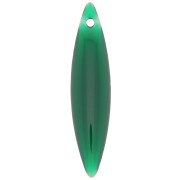 Zecchino in metallo e resina epossidica navetta 25x5.5 mm Verde abete x 10|raw }}