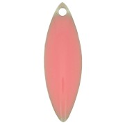 Zecchino in metallo e resina epossidica navetta 16x5 mm - Rosa chiaro x6|raw }}