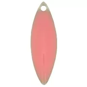 Zecchino in metallo e resina epossidica navetta 16x5 mm - Rosa chiaro x6