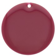 Zecchino rotondo in metallo e resina epossidica 25 mm - Fecce di vino x1