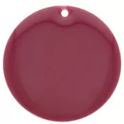 Zecchino rotondo in metallo e resina epossidica 25 mm - Fecce di vino x1