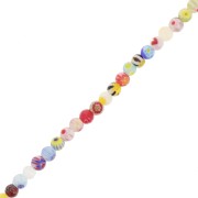 Perle di vetro Millefiori 4 mm multicolore x36cm|raw }}