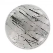 Cabochon mm. 15 Black Rutile x1