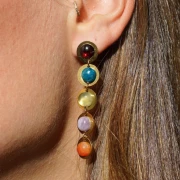 Cabochon  mm. 8 Granato x1