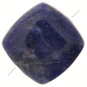 Perlina piatta quadrata pietra semipreziose 8mm - Sodalite x1