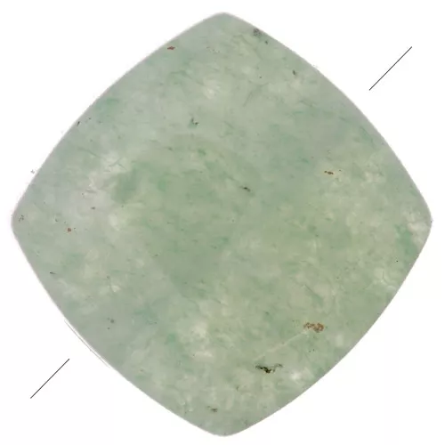 Perlina piatta quadrata pietra semipreziose 8mm - Avventurina x1
