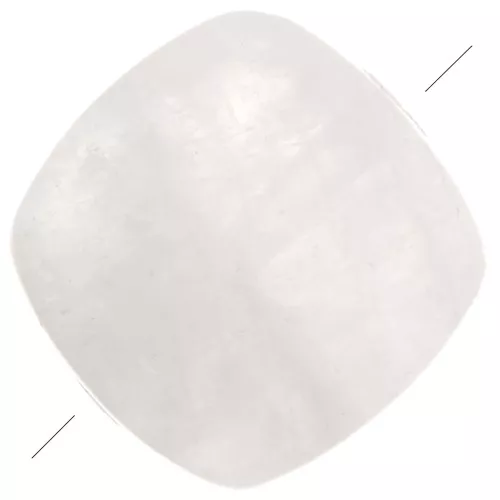 Perlina piatta quadrata pietra semipreziose 8mm - Pietra di luna x1