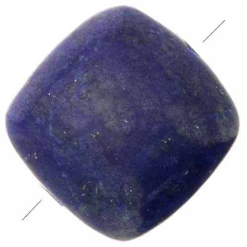 Perlina piatta quadrata pietra semipreziose 8mm- Lapislazzuli x1
