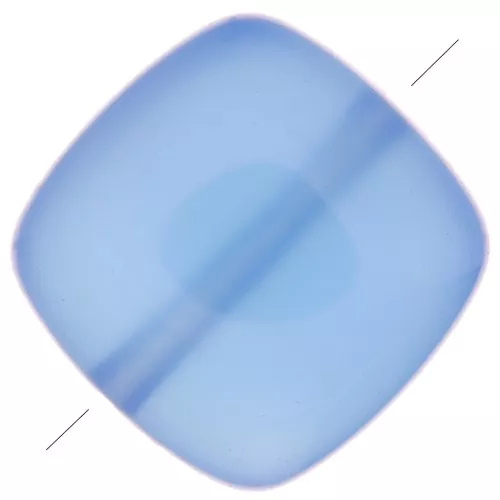 Perlina piatta quadrata pietra semipreziose colorato 8mm - Onice blu x1